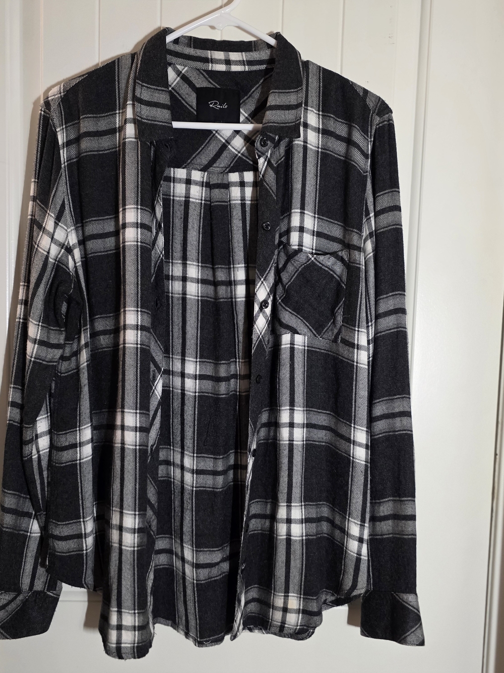 Rails Black & White Plaid Shirt Jacket